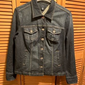 Tommy Hilfiger Distressed Blue Denim Jean Jacket